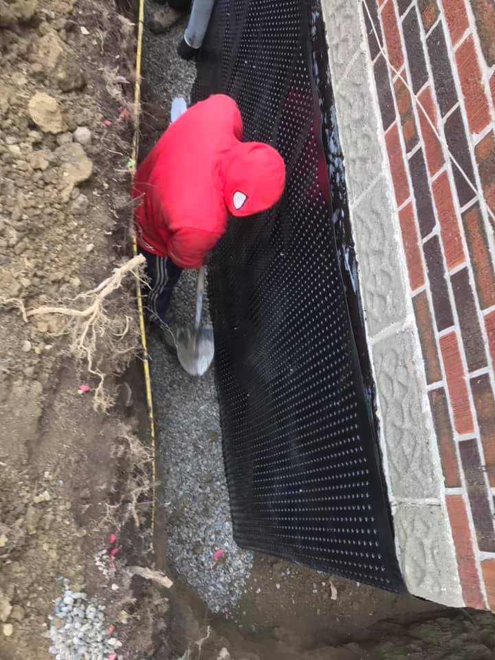 Drainage system installation