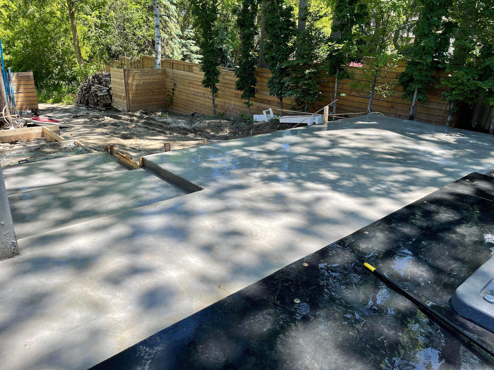 ESK Waterproofing team performing basement waterproofing work on site